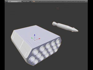 anti air rocket battery high poly 3D Model