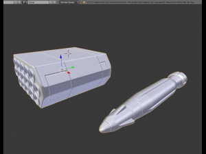 anti air rocket battery high poly Modelo 3D