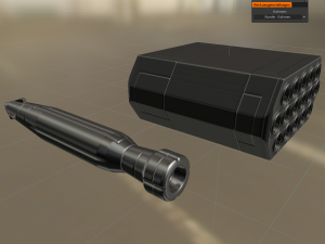 anti air rocket battery high poly Modelo 3D