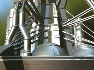 terraforming tower highpoly version 3D Model