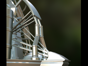 terraforming tower highpoly version 3D Model