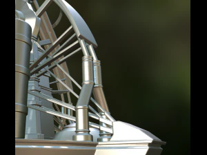 terraforming tower highpoly version 3D Model