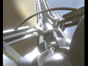 terraforming tower highpoly version 3D Model