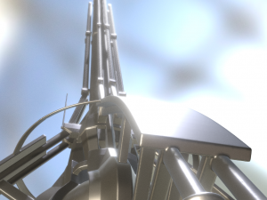 terraforming tower highpoly version 3D मॉडल