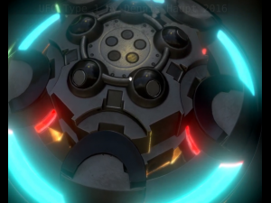 ufo type 1 animated and game ready 3D 模型