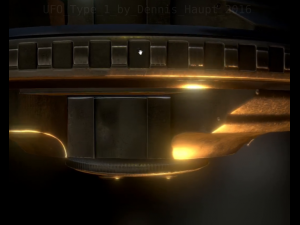 ufo type 1 animated and game ready 3D 模型