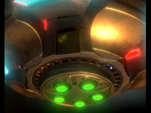 ufo type 1 animated and game ready 3D 模型