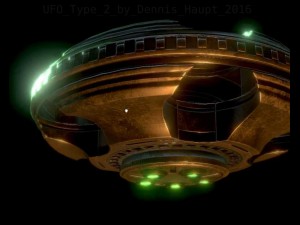 ufo type 2 animated and game ready 3D मॉडल