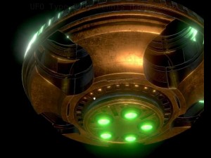 ufo type 2 animated and game ready 3D मॉडल