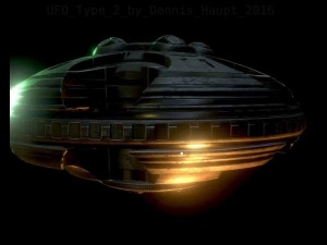 ufo type 2 animated and game ready 3D मॉडल