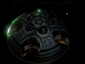 ufo type 2 animated and game ready 3D मॉडल