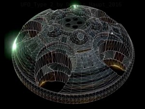 ufo type 2 animated and game ready 3D मॉडल