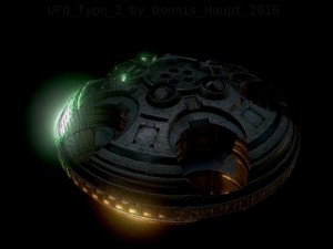 ufo type 2 animated and game ready 3D मॉडल