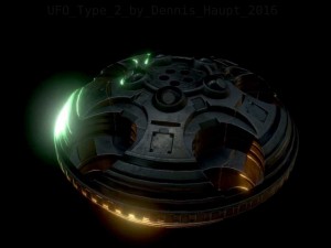 ufo type 2 animated and game ready 3D मॉडल