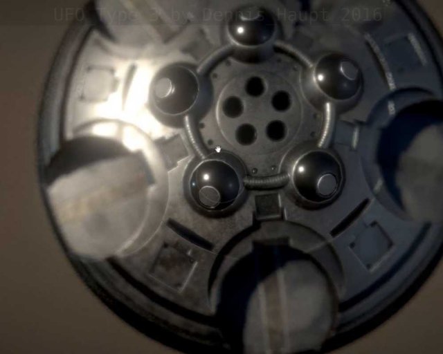 ufo type 3 animated and game ready Modelo 3D .c4d .max .obj .3ds .fbx .stl .blend 