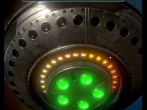 ufo type 3 animated and game ready 3D Model