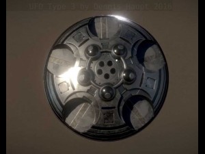 ufo type 3 animated and game ready Modelo 3D