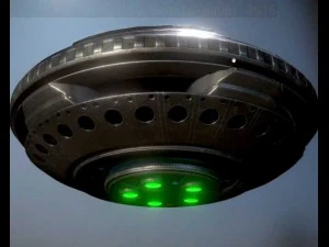 ufo type 3 animated and game ready 3D Model