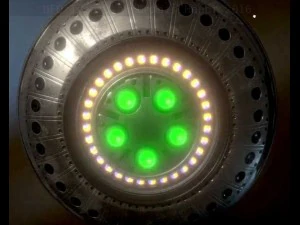 ufo type 3 animated and game ready 3D Model