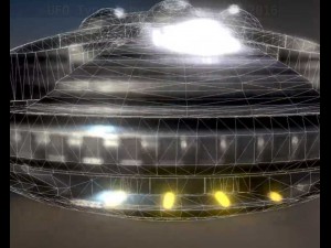 ufo type 3 animated and game ready Modelo 3D