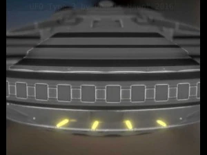 ufo type 3 animated and game ready 3D Model