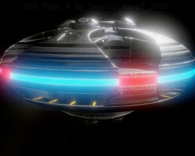 ufo type 4 animated and game ready 3D Model .c4d .max .obj .3ds .fbx .stl .blend 
