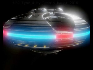 ufo type 4 animated and game ready 3D Model