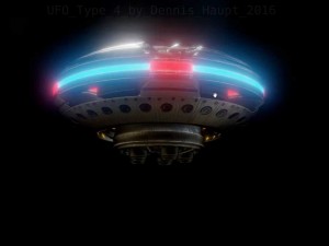 ufo type 4 animated and game ready 3D Model