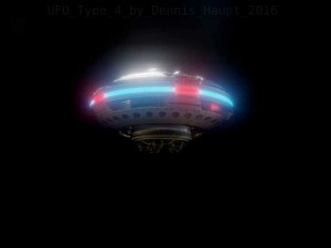 ufo type 4 animated and game ready 3D Model