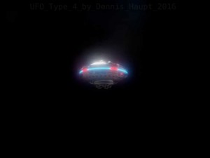 ufo type 4 animated and game ready 3D Model