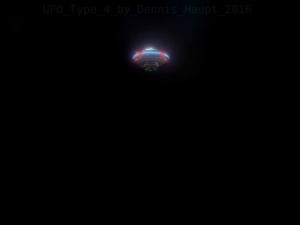 ufo type 4 animated and game ready 3D Model