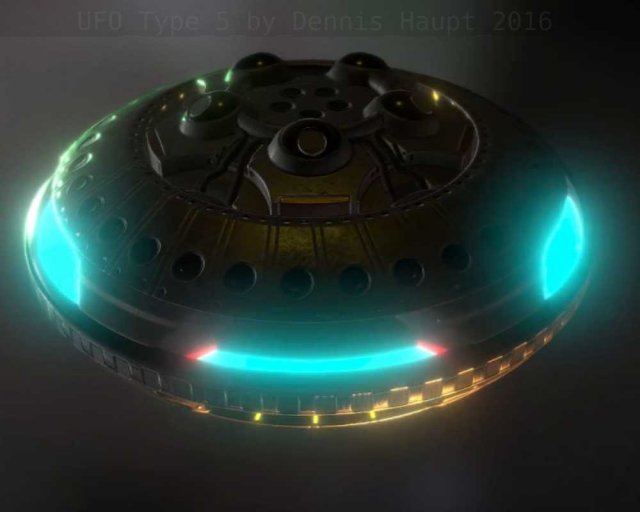 ufo type 5 animated and game ready Modelo 3D .c4d .max .obj .3ds .fbx .stl .blend 
