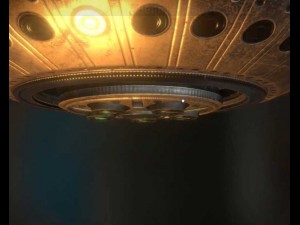 ufo type 5 animated and game ready Modelo 3D