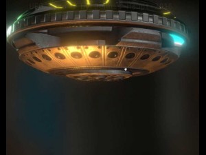 ufo type 5 animated and game ready Modelo 3D