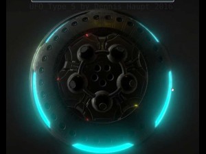 ufo type 5 animated and game ready Modelo 3D