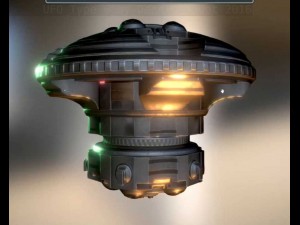 ufo type 6 animated and game ready 3D Model