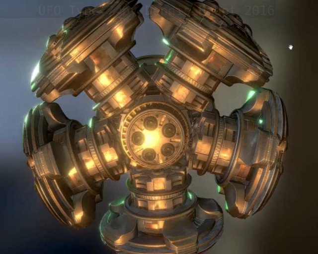 ufo type 7 animated and game ready 3D Model .c4d .max .obj .3ds .fbx .stl .blend 
