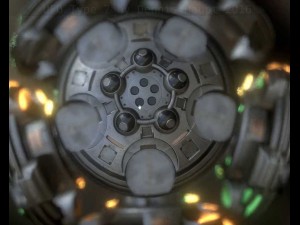ufo type 7 animated and game ready 3D Model