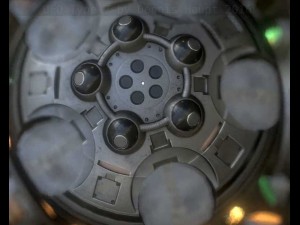 ufo type 7 animated and game ready 3D Model
