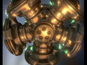 ufo type 7 animated and game ready 3D Model