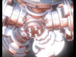 ufo type 7 animated and game ready 3D Model