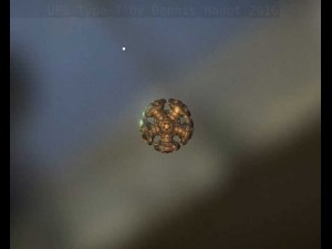 ufo type 7 animated and game ready 3D Model