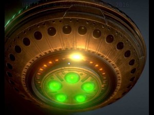 ufo type 8 animated and game ready 3D Model