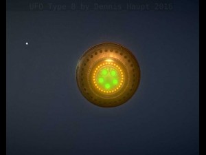ufo type 8 animated and game ready 3D मॉडल