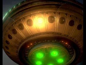 ufo type 8 animated and game ready 3D Model