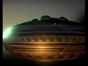 ufo type 8 animated and game ready 3D Model