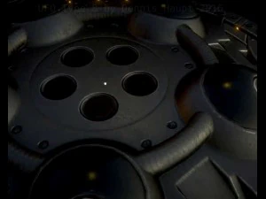 ufo type 8 animated and game ready 3D Model