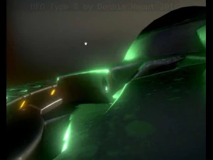 ufo type 8 animated and game ready 3D Model