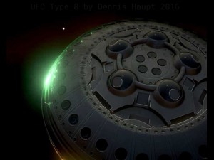 ufo type 8 animated and game ready 3D मॉडल