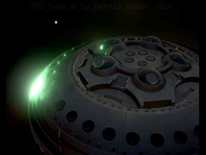 ufo type 8 animated and game ready 3D मॉडल